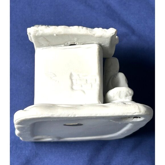 White Ceramic Nativity Scene Figurine Home Decor Christmas Religious Collectable - Picture 8 of 10